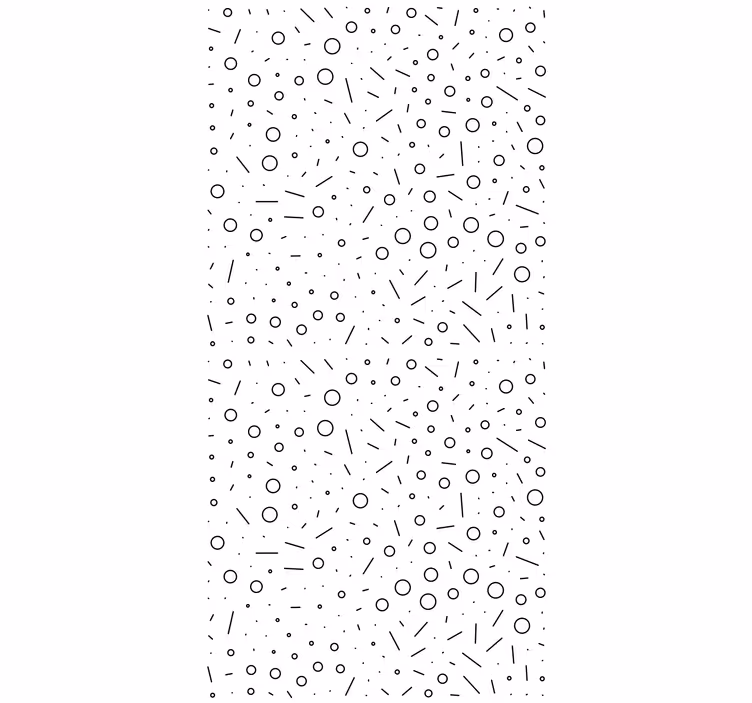 Papel tapiz recámara matrimonial patrón blanco y negro - TenVinilo