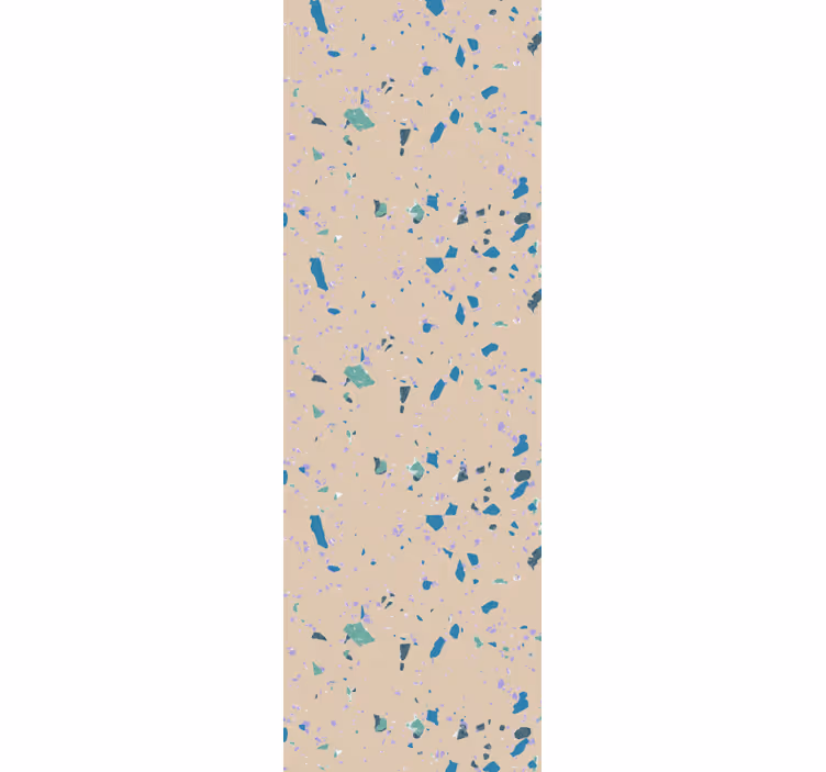 Papel tapiz para recámara piedra terrazzo colorida - TenVinilo