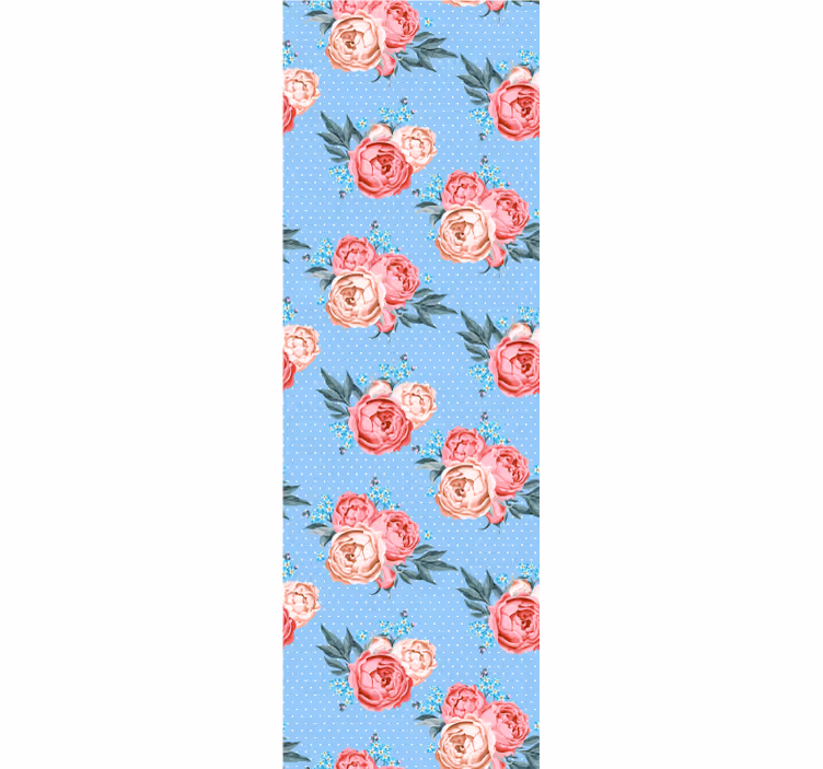 Papel tapiz para recámara estilo shabby chic con lunares - TenVinilo