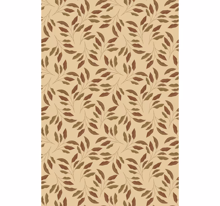 Papel tapiz beige elegancia vegetal - TenVinilo