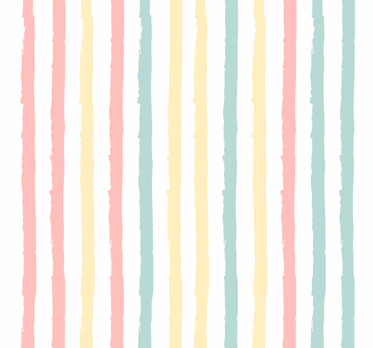 Papel pintado rayas tiras pastel irregulares - TenVinilo