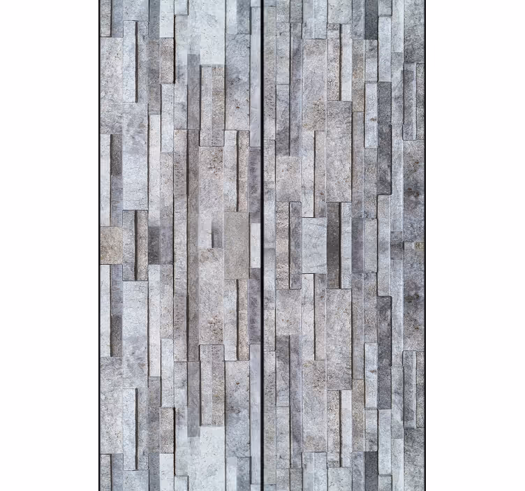 Papel pintado piedra rústica color gris - TenVinilo