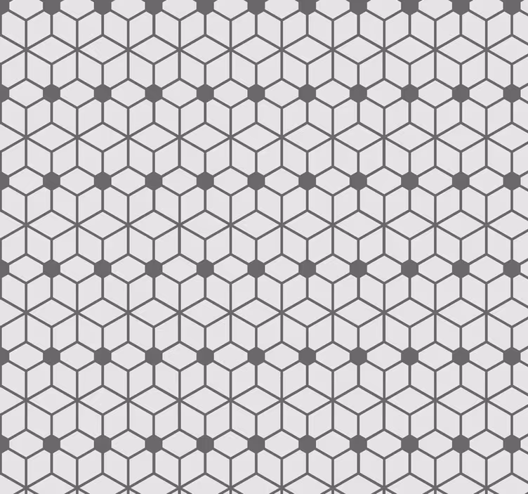 Papel pintado baño mosaico gris - TenVinilo