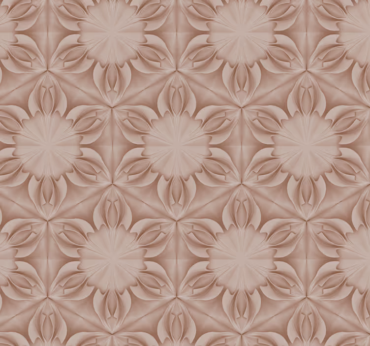 Papel pintado beige vintage azulejos de piedra - TenVinilo
