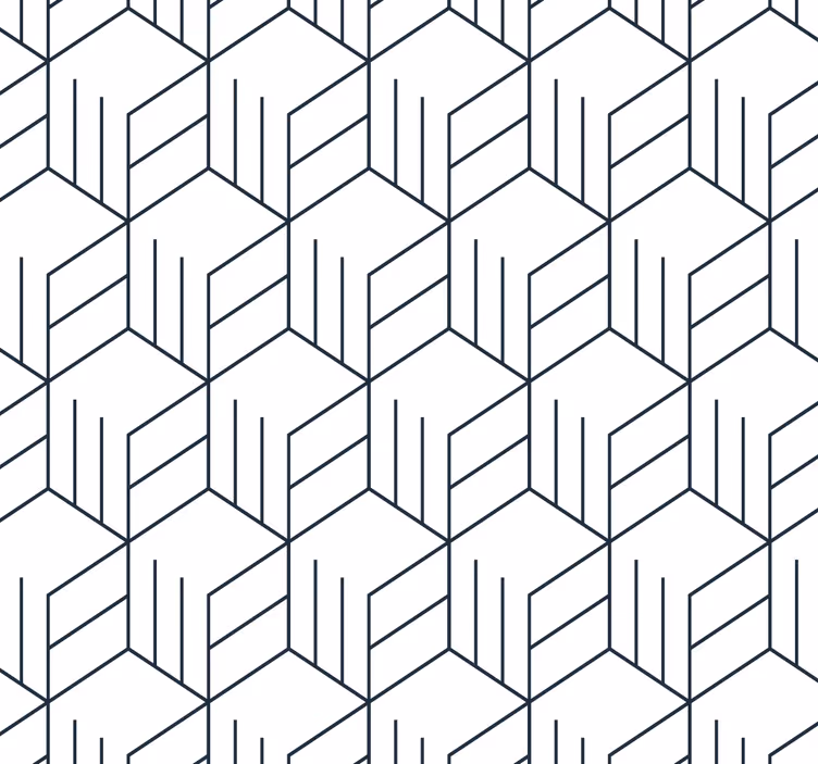 Papel tapiz geométrico patrón de línea geométrica - TenVinilo