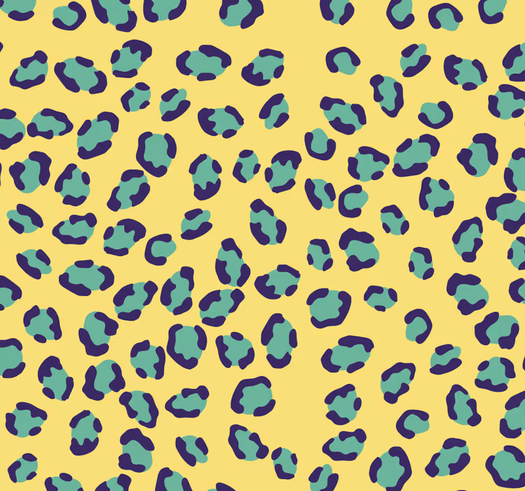 Papel tapiz leopardos motivo de manchas de leopardo - TenVinilo