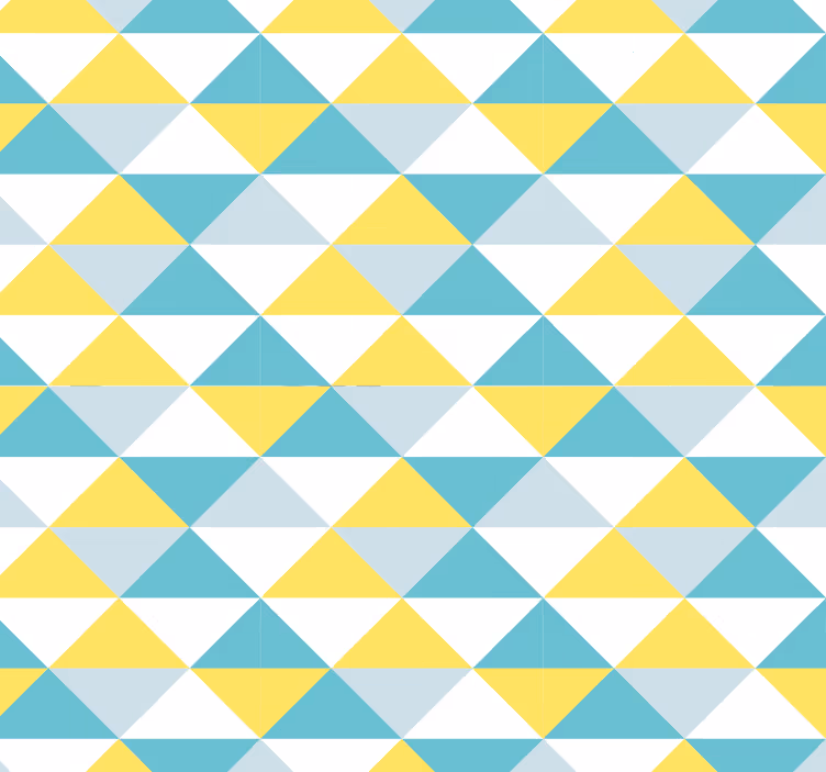 Papel pintado azulejos amarillos y azules - TenVinilo