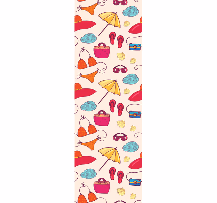 Papel tapiz infantil accesorios caprichosos - TenVinilo