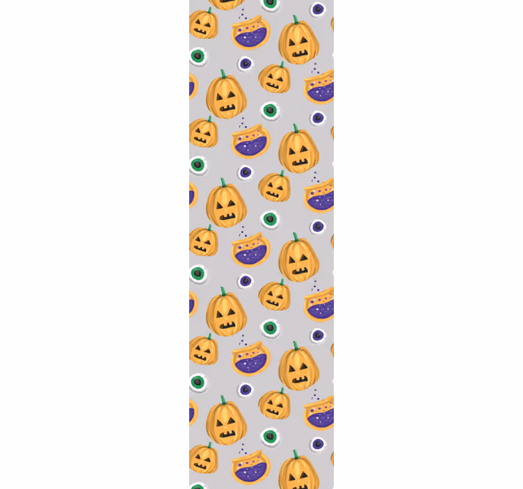 Papel pintado salón Calabazas aterradoras - TenVinilo