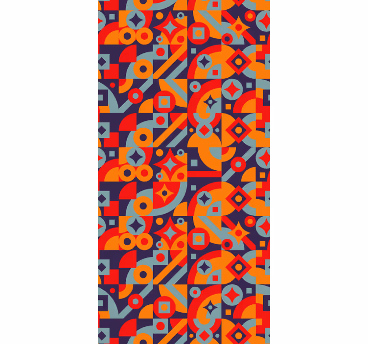 Papel tapiz vintage motivos geométricos - TenVinilo