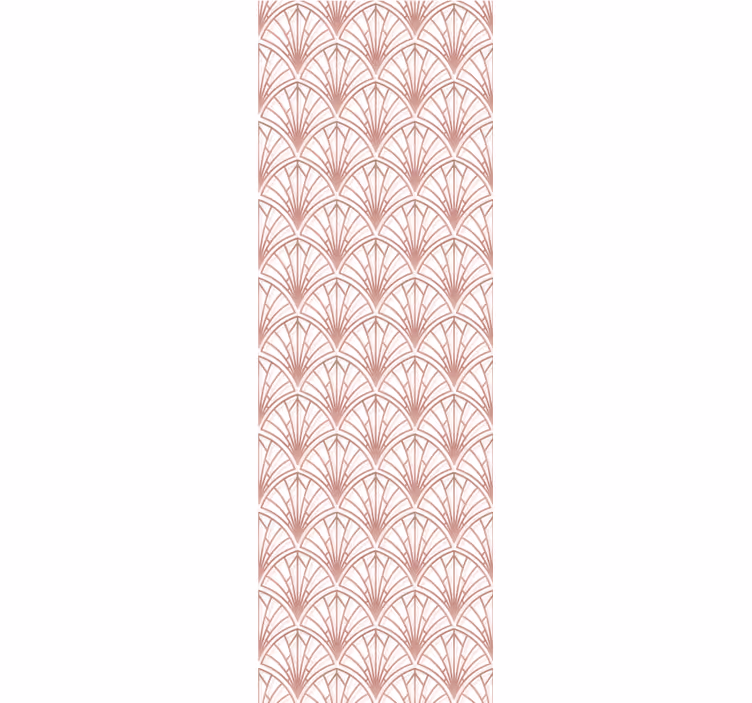 Papel tapiz moderno elegantes abanicos art déco - TenVinilo