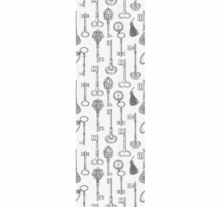 Papel tapiz recámara matrimonial motivos de llave antigua - TenVinilo