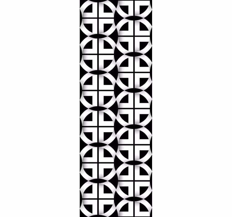 Papel pared 3D 3d en blanco y negro - TenVinilo