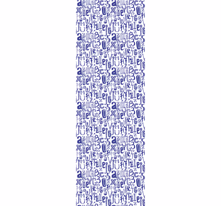 Papel tapiz letras motivo del alfabeto - TenVinilo