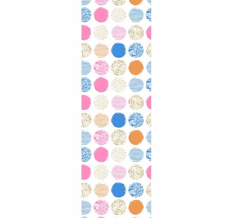 Papel tapiz lunares matriz de círculos estampados - TenVinilo