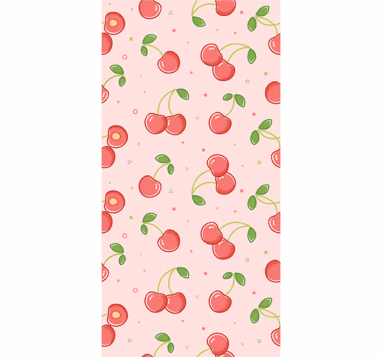 papel pintado infantil Cerezas rosadas - TenVinilo