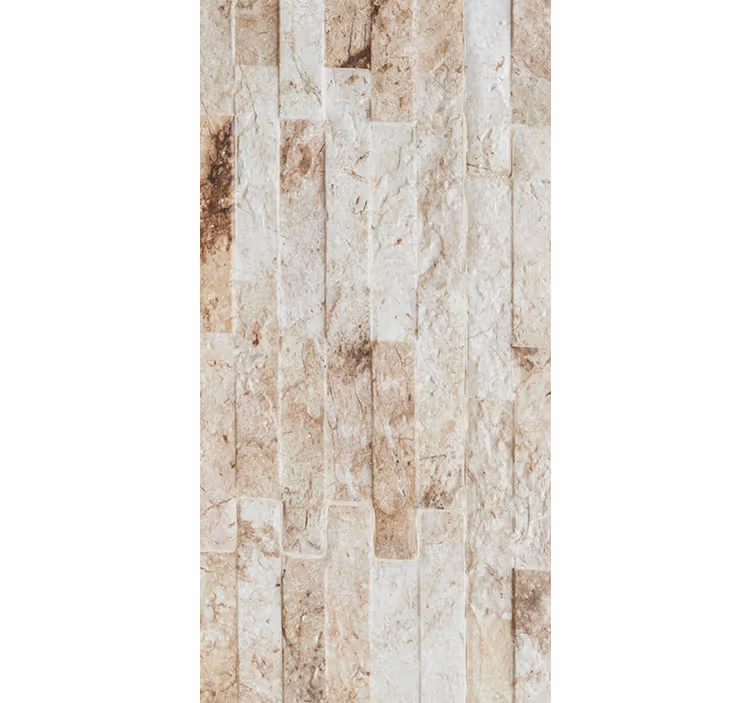 Papel pintado imitación madera Patrón de ladrillo tonos sobrios - TenVinilo