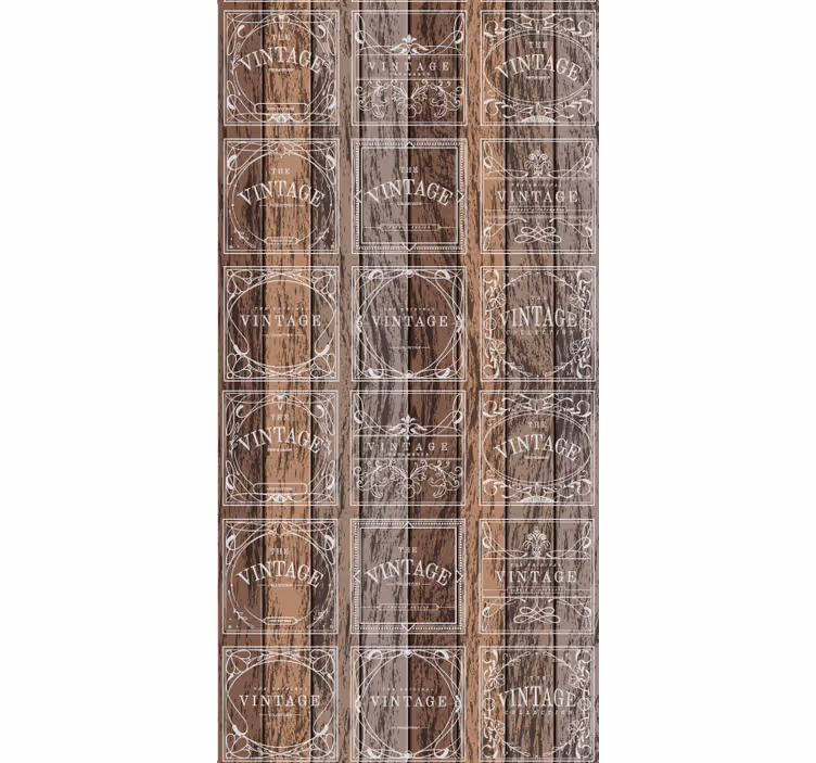 Papel tapiz vintage barriles estampados - TenVinilo