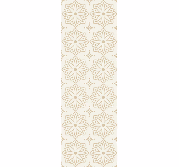 Papel tapiz floral patrón de adorno floral - TenVinilo