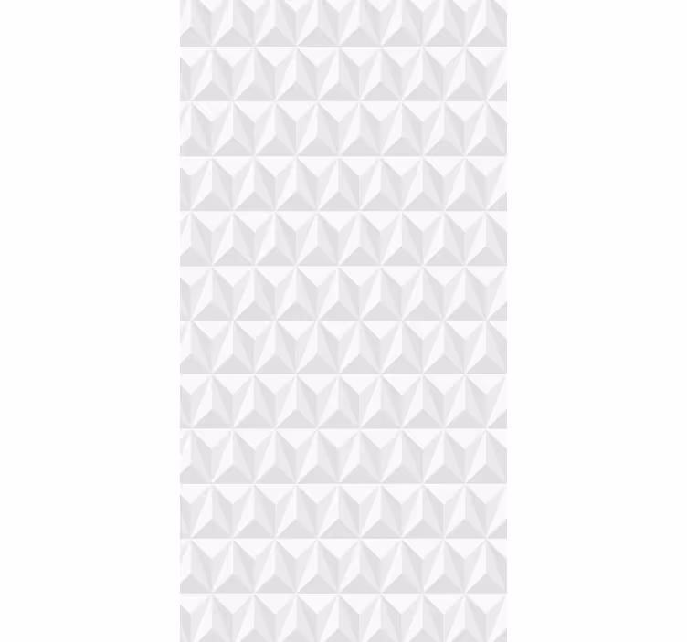 Papel tapiz blanco pared geométrica - TenVinilo