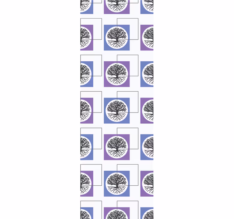 Papel pintado cuadros Diseño cuadrado con color morado - TenVinilo