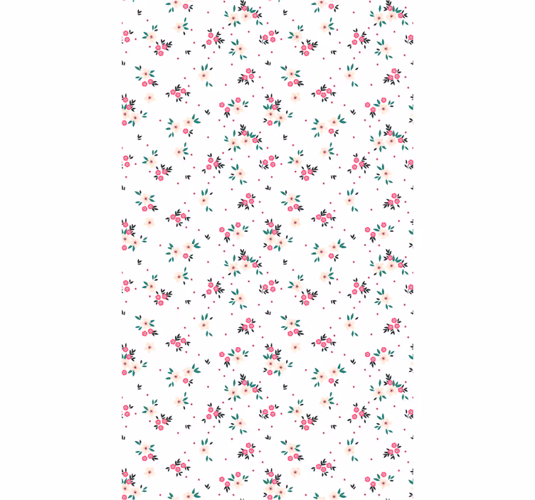 Papel tapiz flores exhibición de ramo floral - TenVinilo