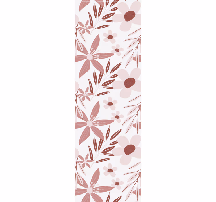 Papel pintado flores Flores de margarita rosa - TenVinilo