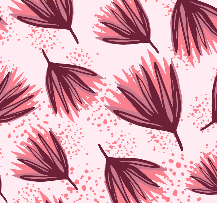 Papel pintado flores Patrón de loto abstracto - TenVinilo