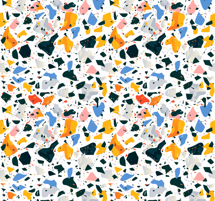 Papel tapiz textura terrazo colorido - TenVinilo