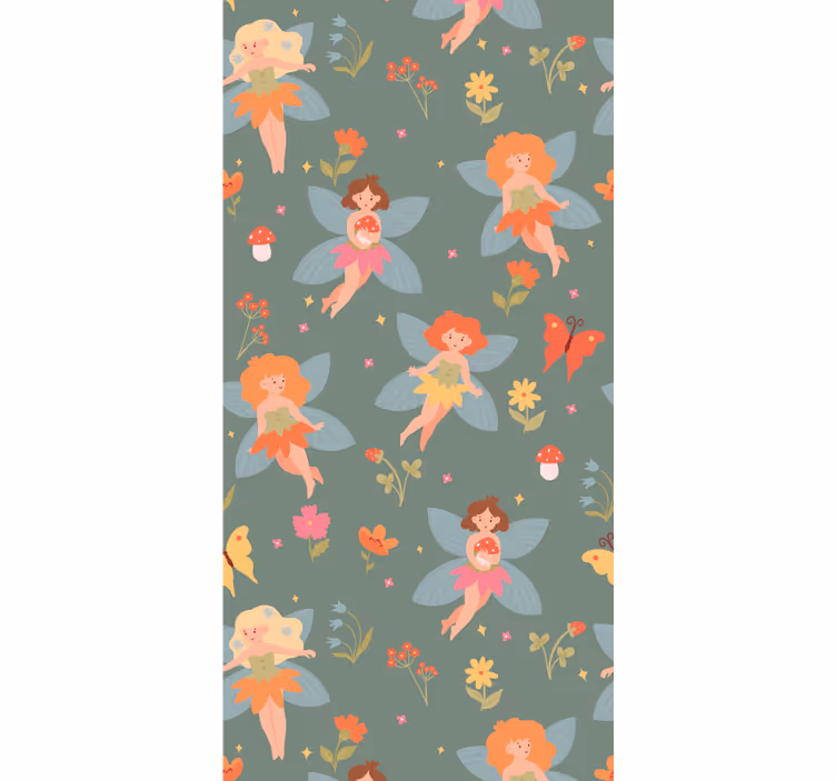 Papel pintado flores Flores de mujer - TenVinilo