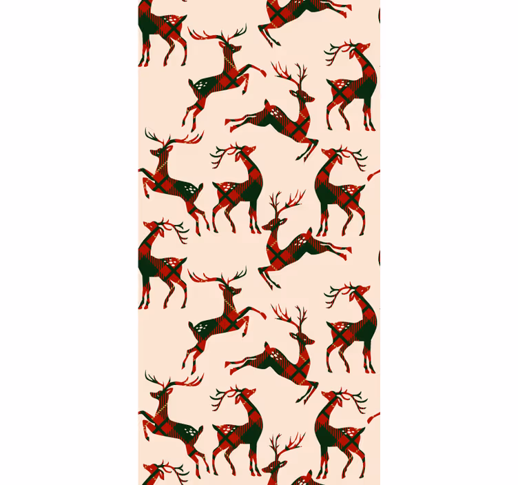 Papel pintado animal Ciervos estampados - TenVinilo