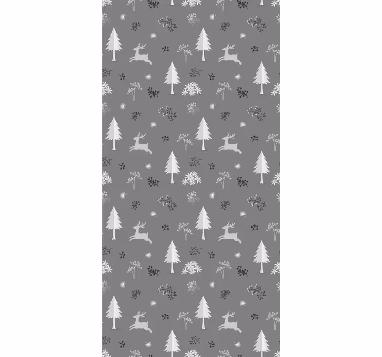 Papel pintado animal Ciervos grises - TenVinilo