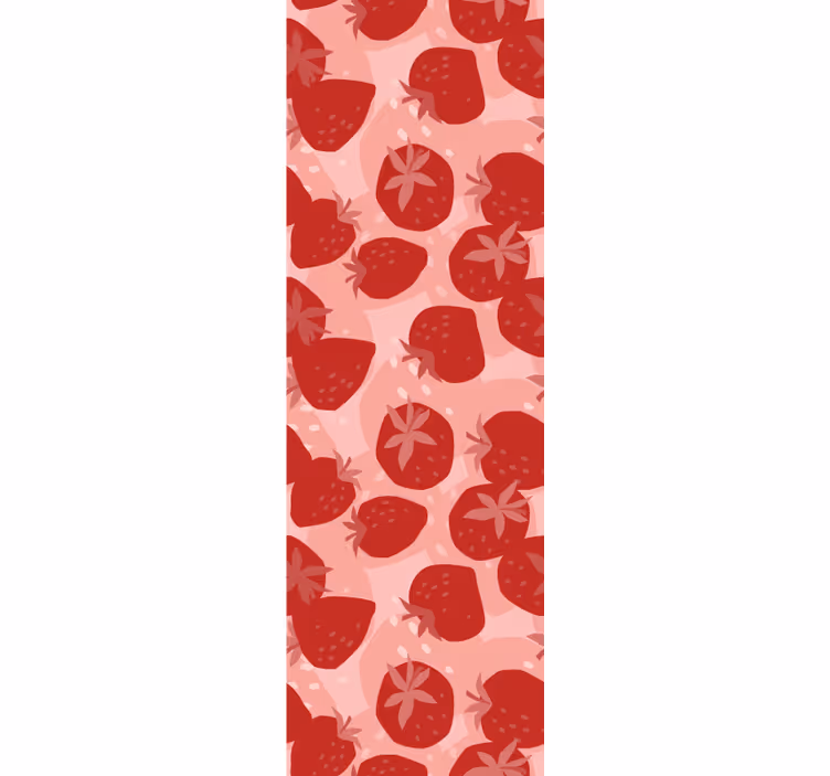 Papel pintado cocina Fresas rojas abstractas - TenVinilo