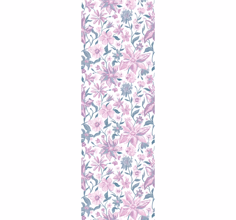 Papel tapiz flores ambiente floral en el dormitorio - TenVinilo