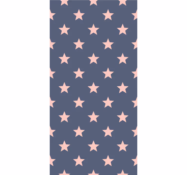Papel pintado de estrellas Estrellas rosas y grises - TenVinilo