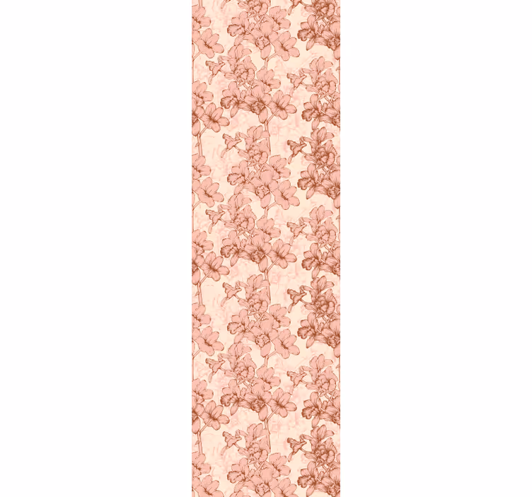Papel pintado nórdico Flores vintage 3d - TenVinilo