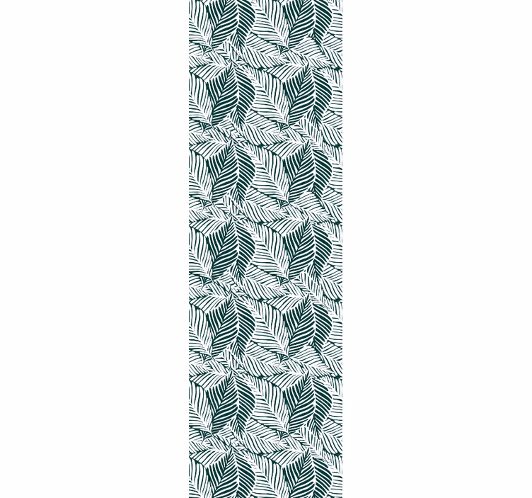 Papel pintado naturaleza Hojas de arbol verde y blanco - TenVinilo