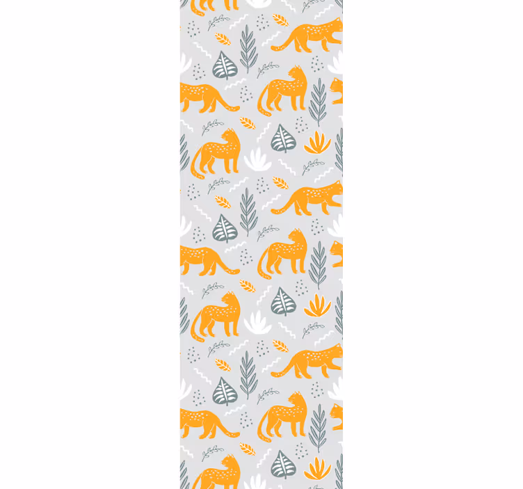 Papel tapiz gatos decoración con motivos felinos - TenVinilo
