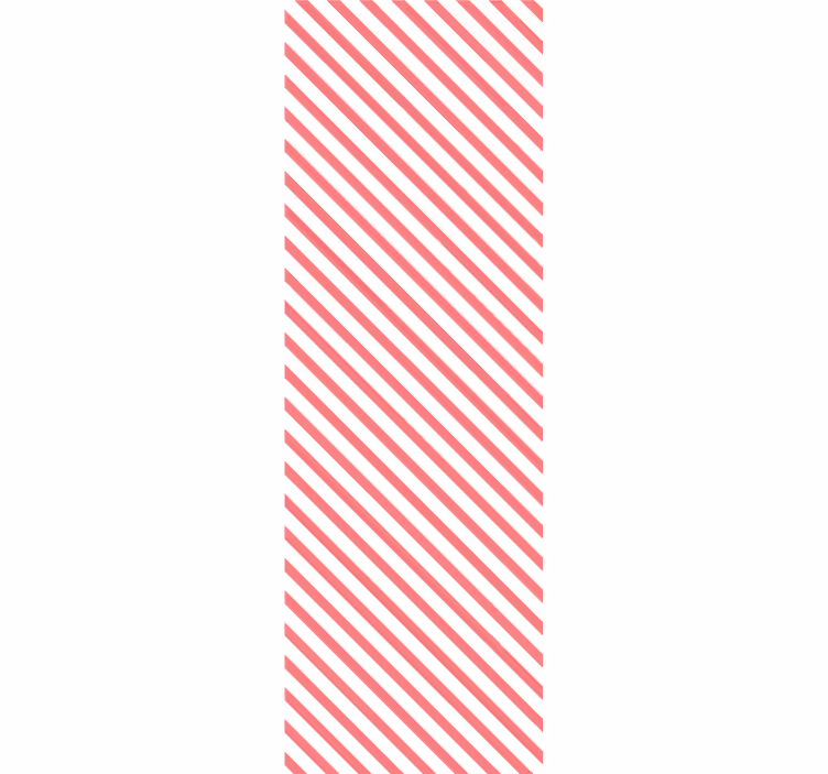Papel pintado rayas Patrón vertical blanco y rosa - TenVinilo