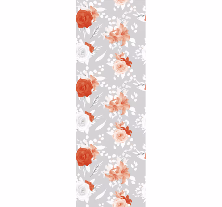 Papel tapiz flores diseño de arreglos florales - TenVinilo