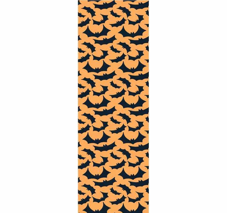 Papel tapiz Halloween patrón de murciélagos de halloween - TenVinilo