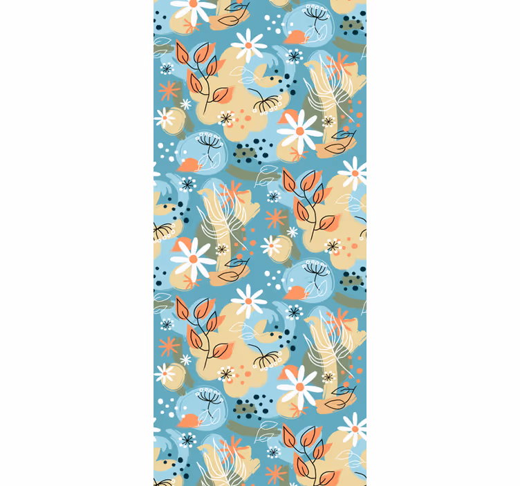 Papel tapiz flores brisa floral - TenVinilo