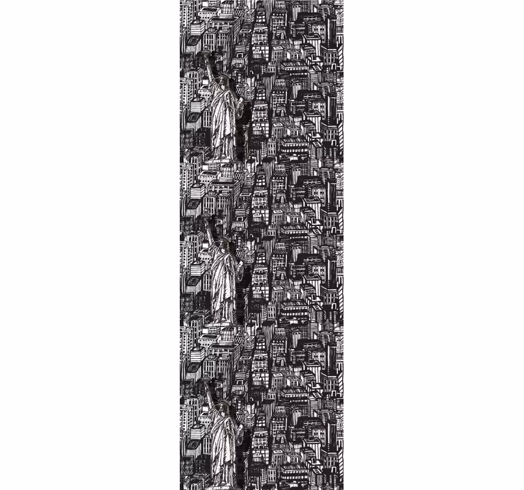 Papel pintado Nueva York Estatuto de libertad collage - TenVinilo