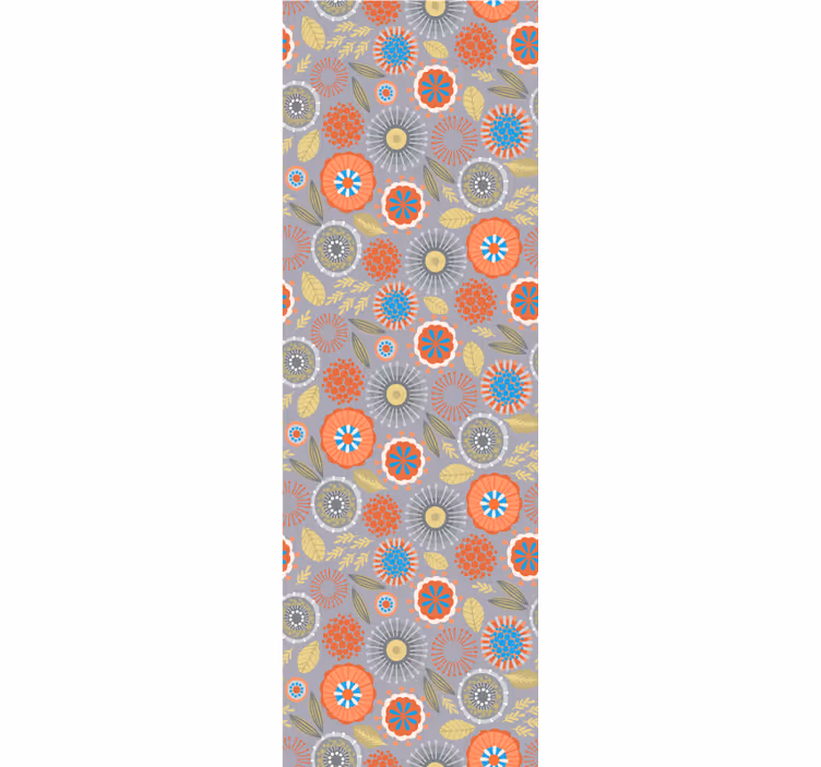 Papel tapiz flores estallido floral - TenVinilo