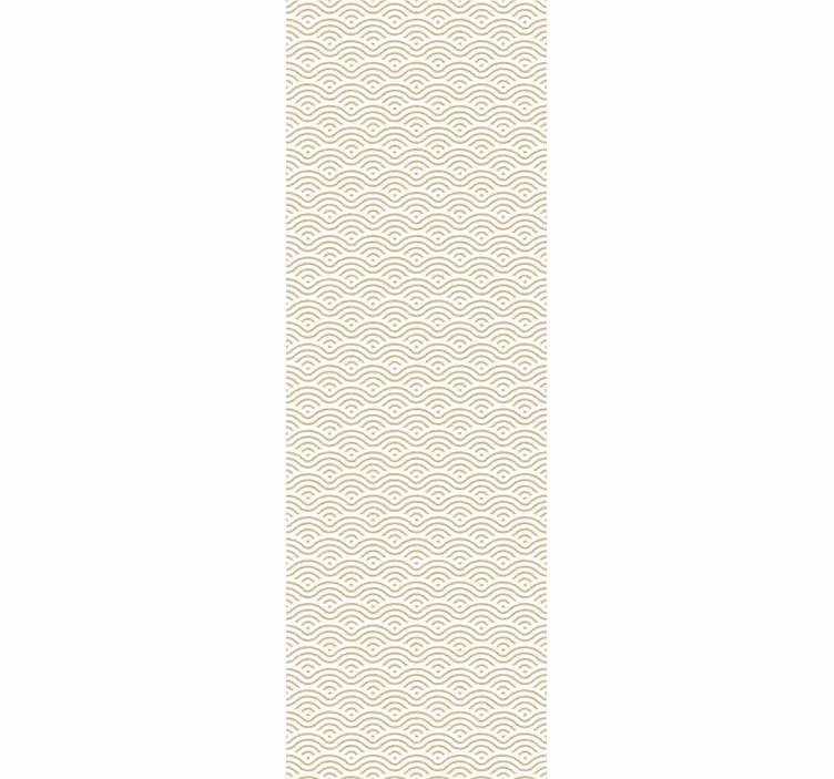 Papel tapiz ornamental patrón de onda geométrica - TenVinilo