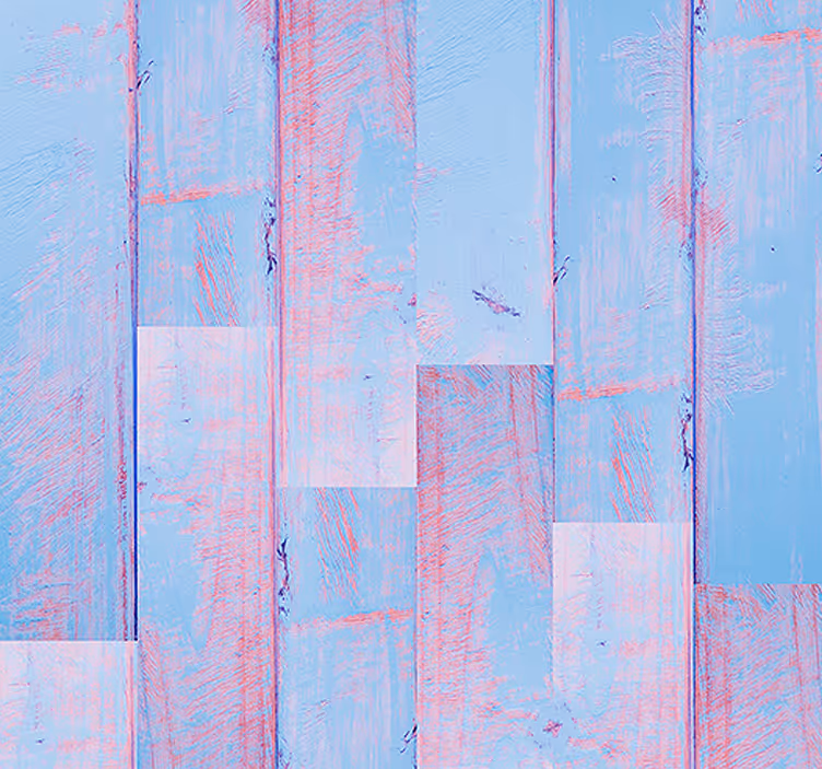 Papel pintado madera alicatada color azul - TenVinilo
