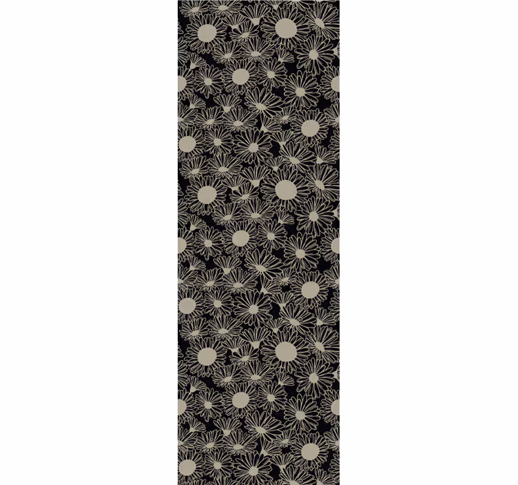 Papel tapiz floral patrón de puntos florales - TenVinilo