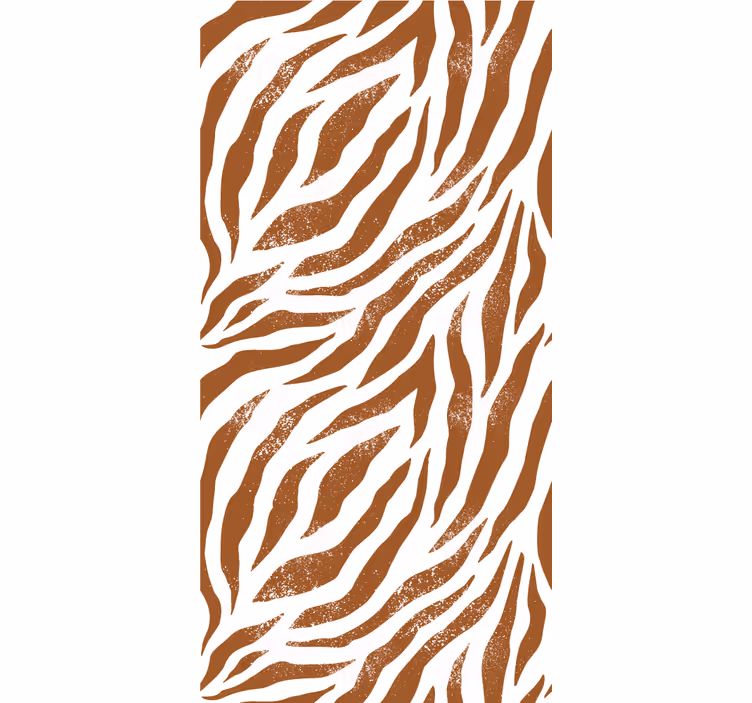 Papel pintado cebra Estampado animal cebra marrón - TenVinilo