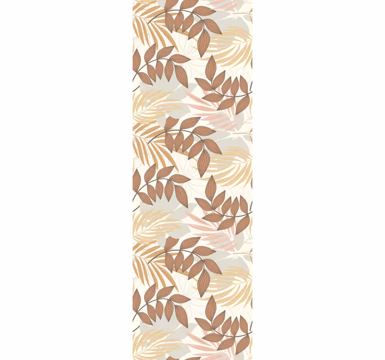 Papel pintado floral Ramitas de colores suaves y cálidos - TenVinilo