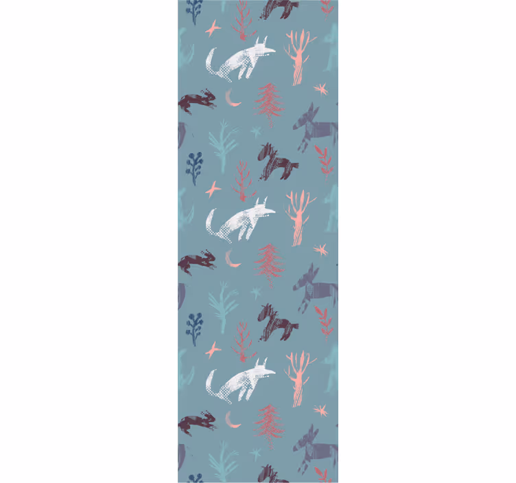 Papel tapiz animales motivo de criatura del bosque - TenVinilo